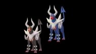 Regular and Shiny Mega Houndoom in Pokemon GO. (Image via Niantic)